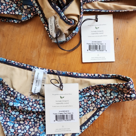 NWT Poppy Bikini Set in Navy - Picture 9 of 10